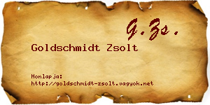 Goldschmidt Zsolt névjegykártya